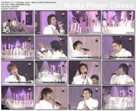 07.11.08 Super Junior - Marry U (M!Countdown)