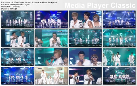 10.06.04 Super Junior - Bonamana (Music Bank)